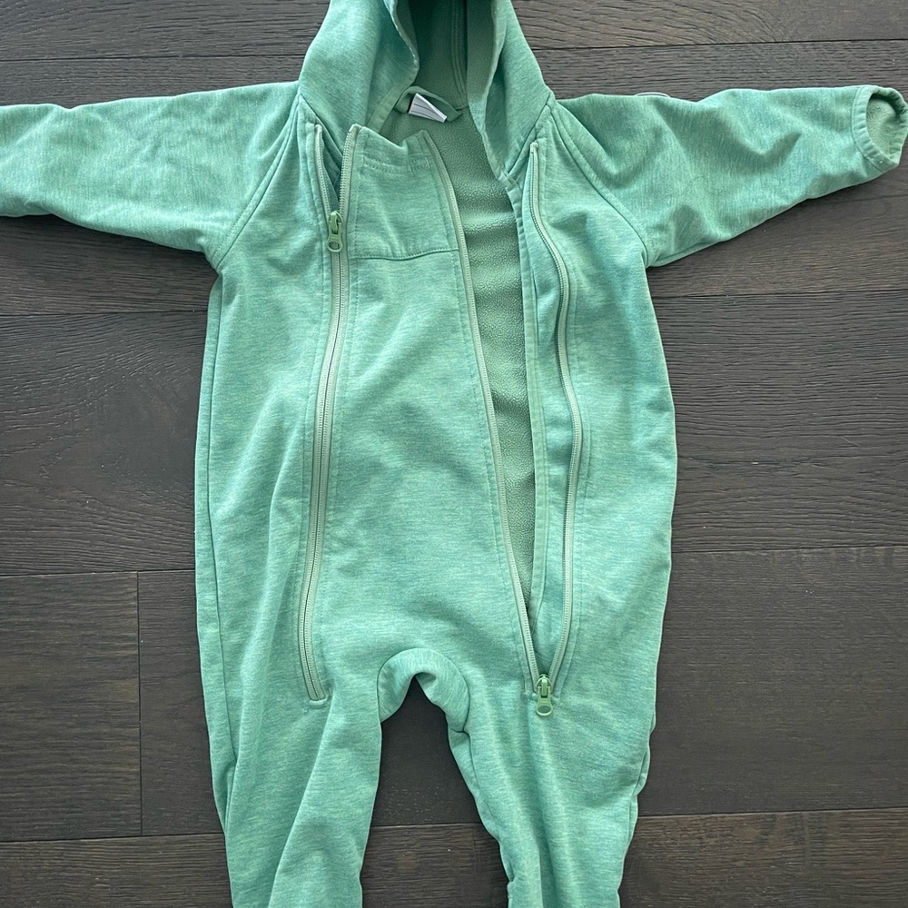 Polarn O. Pyret Mint Green Kids ECO WIND FLEECE BUNTING